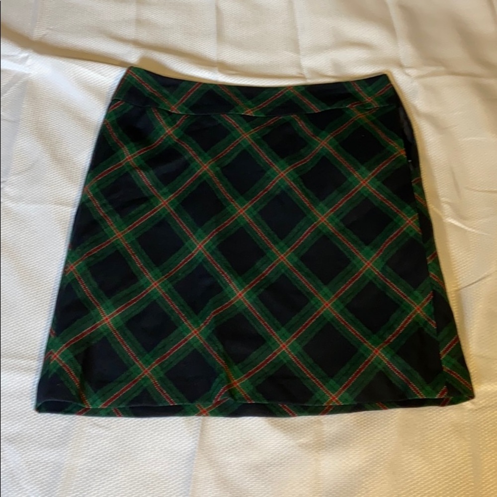 Talbots Wool blend plaid skirt NWT